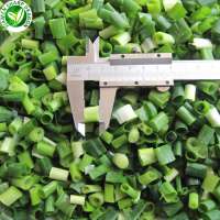 IQF Green vegetables pieces frozen spring onion from china